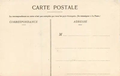 O passo do Nançon no Castelo — Fougères — Coleção T. Rémonet — n° 1457 — Verso