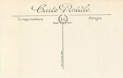 Lourdes — Dolina Argelès widziana z funikulera Pic du Jer — LL — Rewers