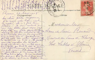 Nossa Senhora dos Milagres na igreja de St-Sauveur de Rennes — Coleção A. Dechelle, Rennes — Verso