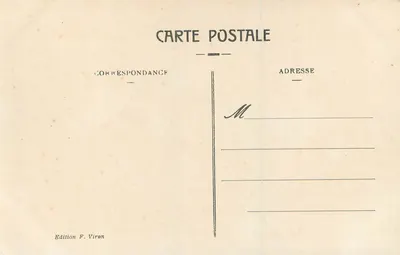 Lourdes — Virgem Coroada e Castelo — Edição F. Viren — Verso