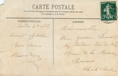 Lourdes — La Vierge couronnée — I.N.P. — Rewers