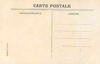 Lourdes - Derde Station van het Kruisweg — Uitgave F. Viron, n° 266 — Achterkant