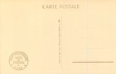 Haut-Königsbourg — Wielka schodówka — Braun & Cie, Imp. (Haut-Rhin) n°708 — Rewers