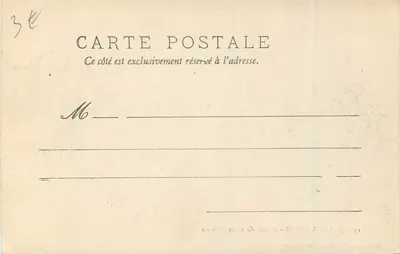Vaison - Ruiny starego zamku — Wydawnictwo J. Brun & Cie, Carpentras, nr 1401 (ter) — Rewers