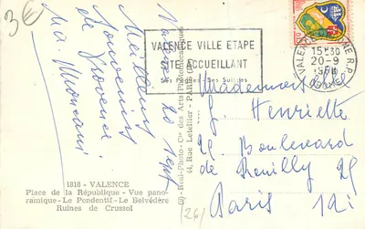 Valência — Recordações da cidade — Cie des Arts Photomécaniques — Verso