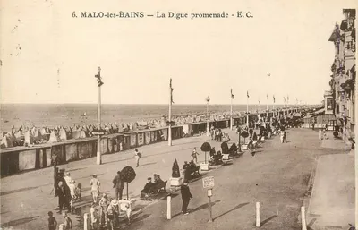 Malo-les-Bains — A Digue promenade — É.C.