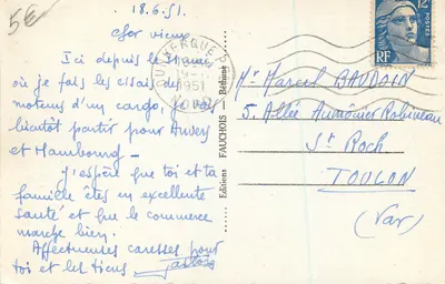 MALO-LES-BAINS — Algemene uitzicht op de strand — Uitgaven FAUCHOIS — Achterkant