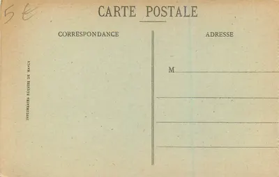 Malo-les-Bains - View of Place Turenne — Publisher Imprimeries Réunies de Nancy, no. 84 — Back
