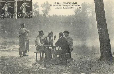 Chaville — Cabaret campestre à beira do Etang de l'Ursine — Editor E.M.