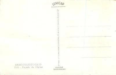 Saint-Gilles-du-Gard — Façada Katedry — Lumicap — Rewers