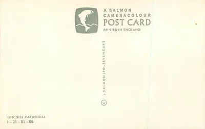 Katedra w Lincoln — widok z lotu — J. Salmon Ltd. n° 1-21-01-08 — Rewers