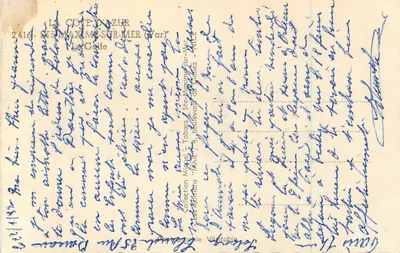 Fale na skałach — Ste-Maxime-sur-Mer (Var) — Wydawca: Les Éditions Véritable — Rewers