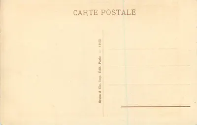 A Santa Família — Museu do Louvre — Braun & Cie, Paris — Verso