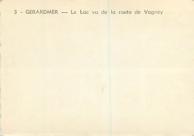 GERARDMER — Jezioro widziane z drogi do Vagney — seria 3 — Rewers