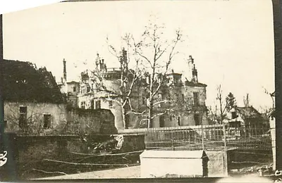 Castelo da Motte — Ruínas após guerra — Editor não identificado