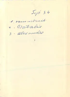 Dzieci na ogródku — Sept 54 — bez wydawcy ani numeru seryjnego — Rewers