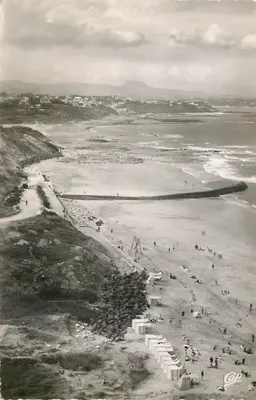 Bidart — Vista em direção a Guéthary — A Praia — Cie des Arts Photomécaniques, Paris