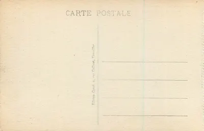 Versailles - Le Parc L'Orangerie — Édition Cossé, rue Colbert, Versailles — Verso