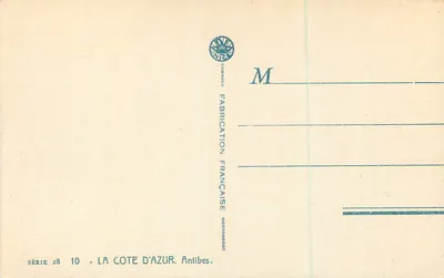 Uitzicht op de eiland Antibes — Berg in de verte — Mois P. de Tanguy — Achterkant