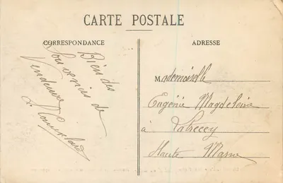 Vendeuvre-sur-Barse (Anbe) — Interior da Saitnerie - A Sala de Exposição — Editor T. Bricard — Verso