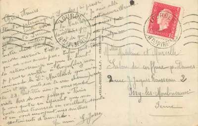 Lourdes — Błogosławienie chorych na Esplanadzie — wydawca C.A.S. — Rewers