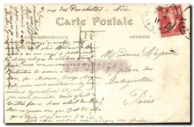 Nice — Ogólny widok z Ponchettes — L. Nodet, Arcades du Casino — Rewers