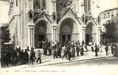 NICE. — Notre-Dame. — Saída da Missa. — LL. — N° 250