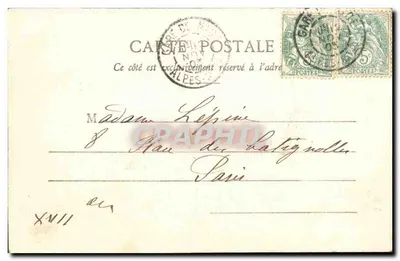 Nizza - Waterval van het Kasteel — Editie Giletta, fot. Nizza, n° 64 — Achterkant
