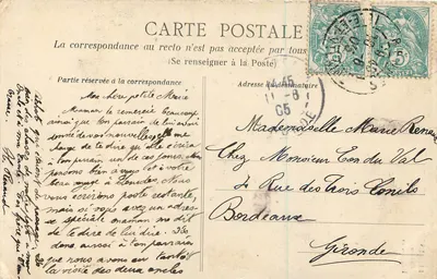 Rennes - Casa Duguesclin — A.G. 80 — Verso