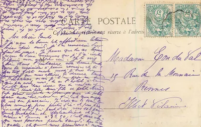 Pornichet — O Parque das Moules e das Ostras — Coleção H. D. R. Némes — Verso