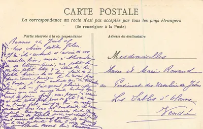 Rennes — Kąt ogrodu botanicznego — La Volière — A.G. 65 — Rewers