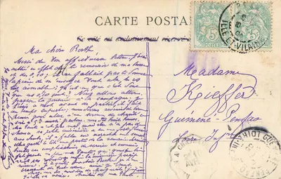 Wielka Kaskada w Thaborze — Rennes — E. Mary-Rousselinne, Rennes — Rewers