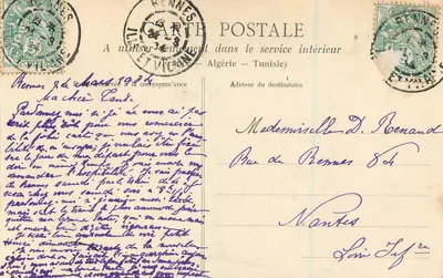 Rennes — Basilica di Nostra Signora della Buona Novella — Inaugurata il 24 Marzo 1904 — Collezione A. Dechelette, Rennes — Verso