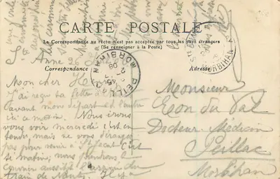 Ste-Anne-d'Auray — A Basílica — Beilly, fot. Vyc Chamarre, edição em Ploërmel (Morbihan) — Verso