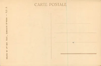 Strasbourg — Mercado de leitões — Braun & Cie, Dornach, n° 836 — Verso