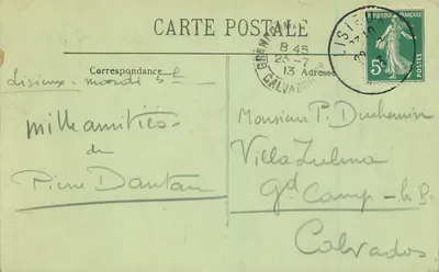 Lisieux — A Rua das Fèvres — Os Velhos Manoirs — LL — Verso