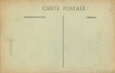 Marselha — Parque Borelly - Lago do Castelo — E. & L. Dely, Paris, n° 119 — Verso