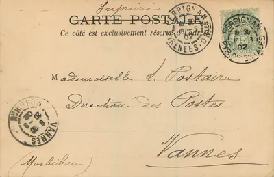Perpignan (Pyr.-Or.) — Fontaine Desprès, place de la République — Py-Oliver, édit., Perpignan — Rewers