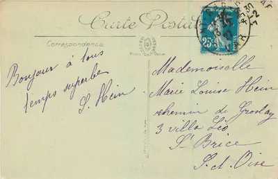 Saint-Raphaël — De Leeuw van de Aarde en de Leeuw van de Zee gezien vanaf de weg naar Nizza — Selecta — Achterkant