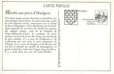 Huelgoat (Finistère) — Mercado de cerdos. ND. Fot. — Reverso