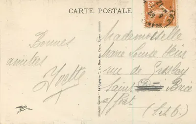 Rouen — Grote Godzina — wydawca Kartki «La Cigogne», nr 458 — Rewers
