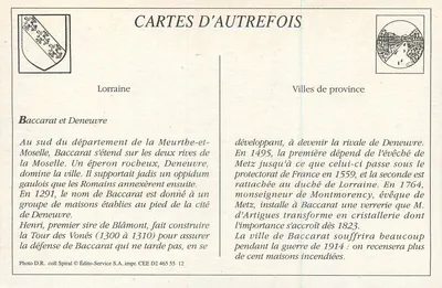 Baccarat — Avenida da Estação — L. Apté, Grand Bazar Parisien, Baccarat — Verso