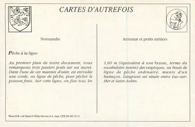 Langrune — La Digue — Édito-Service S.A. n° CEE D2 465 55 11 — Rewers