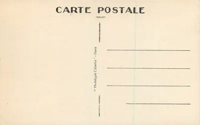 Pontoise — Estátua do Geral Leclerc — Phototypie l'Albette, Paris — Verso
