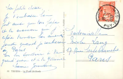 Cap — Widok mostu i wioski na górze — C.A.P. 52 — Rewers