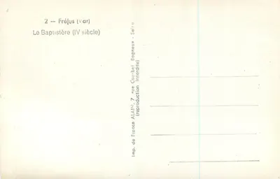 Fréjus (Var) — Baptysterium (IV wiek) — Alain, seria 2 — Rewers