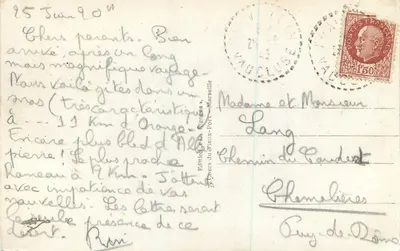Orange - Arco do Triunfo — Facha Jud. Altura 18'30, largura 19'48 — Edição do Vieux-Port, Marselha, n°311 — Verso