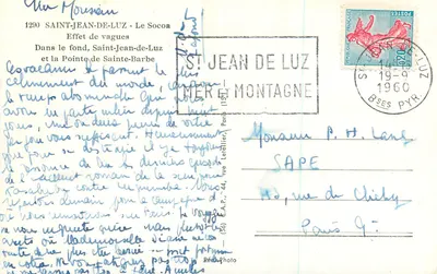 Efekt fal — Saint-Jean-de-Luz — wydawca Cap — Rewers