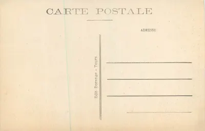 Tours (Indre-et-Loire) — O Hotel Gouin (século XVI), possédé par cette famille depuis 1738 R.D. — Verso