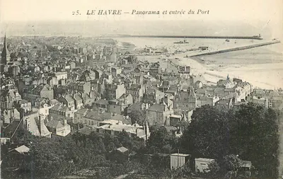 Le Havre — Panorama e entrada do Porto — Tireller